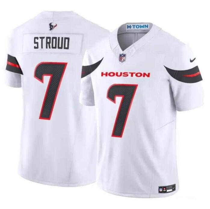 Men & Women & Youth Houston Texans #7 C.J. Stroud White 2024 Vapor F.U.S.E. Limited Stitched Jersey